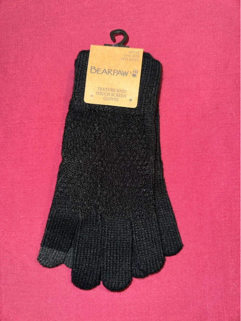 Bear gloves with the touchscreen finger black
